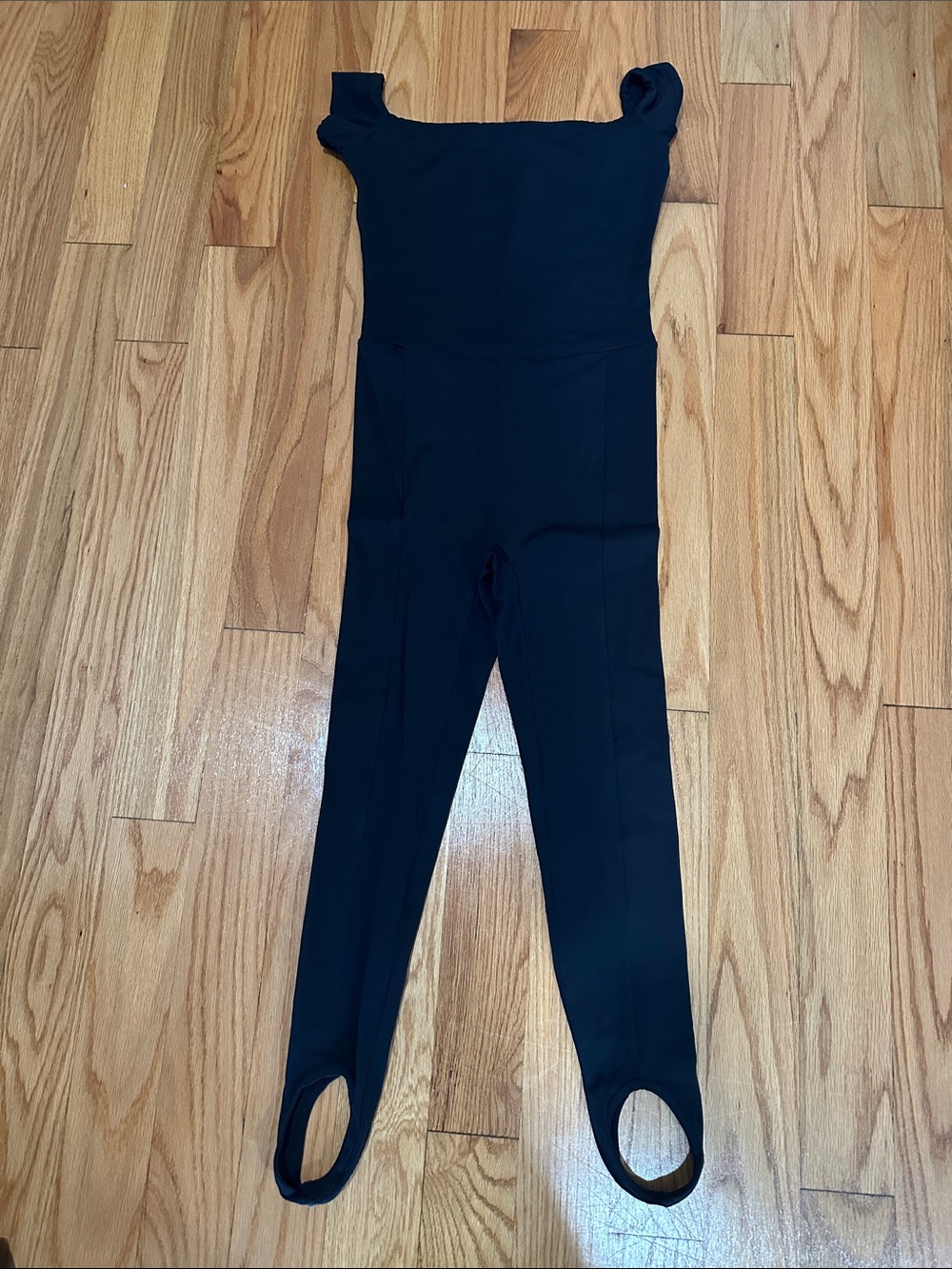 Free people free movement Black Stirrup Jumpsuit Bodysuit
